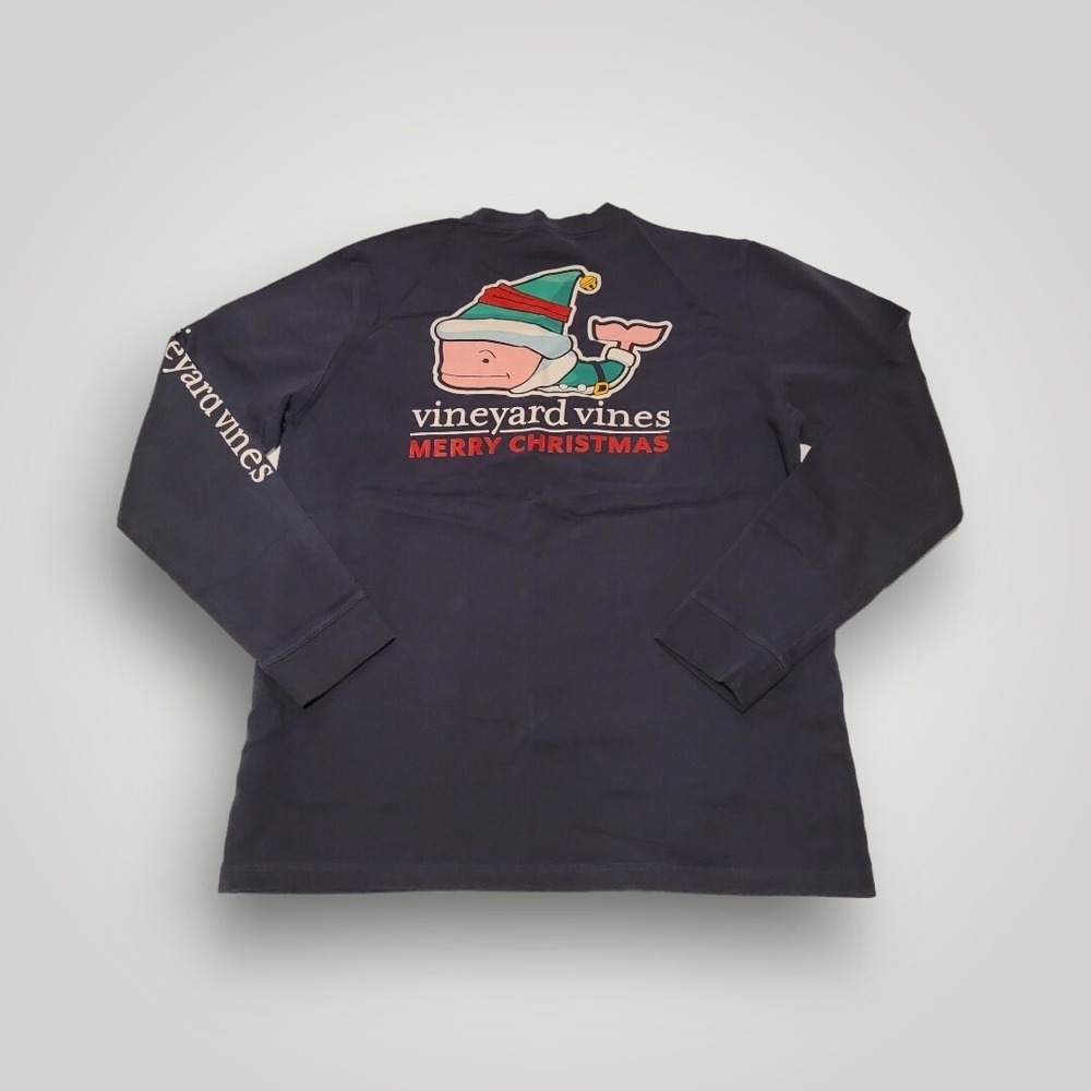Vineyard Vines Pullover Youth XL 18 Unisex Multicolor Long Sleeve Cotton T-Shirt
